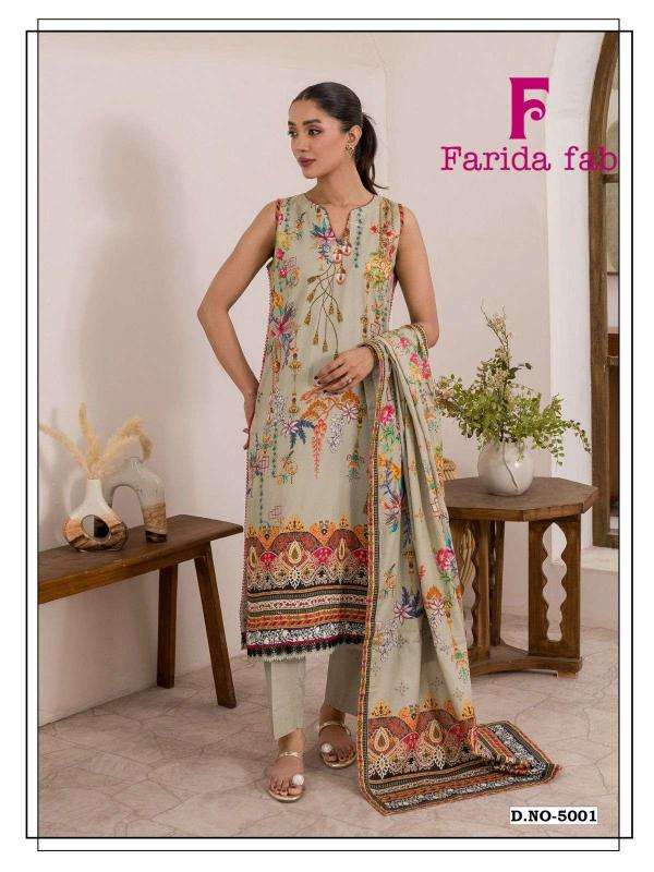 Farida fab ramsha vol- 5 pakistani designer suits wholesale in india