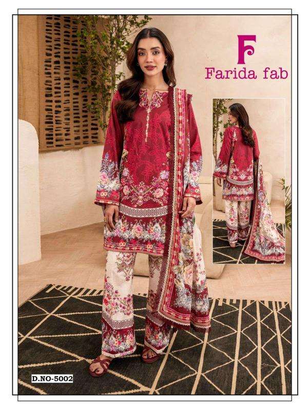 Farida fab ramsha vol- 5 pakistani designer suits wholesale in india