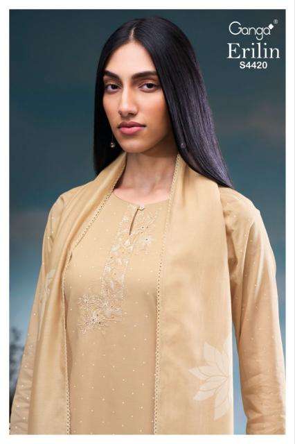 Ganga erilin 4420 Designer dress materials in Chennai