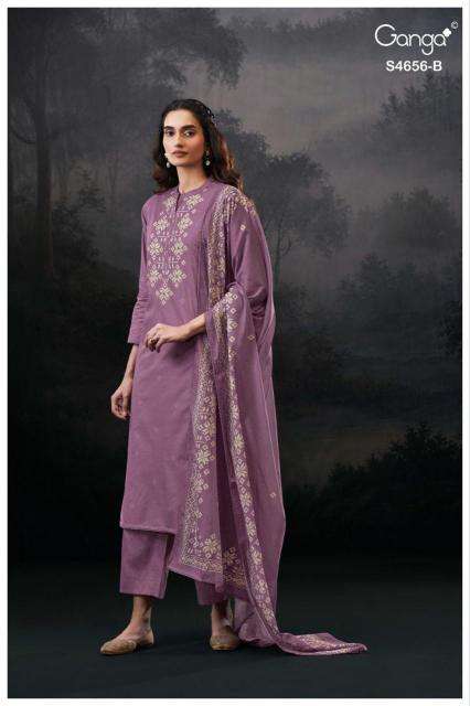Ganga evaira 4656 Dress material suppliers in Vadodara