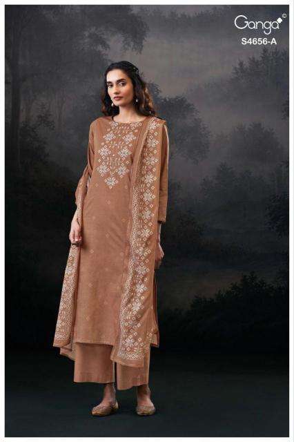 Ganga evaira 4656 Dress material suppliers in Vadodara