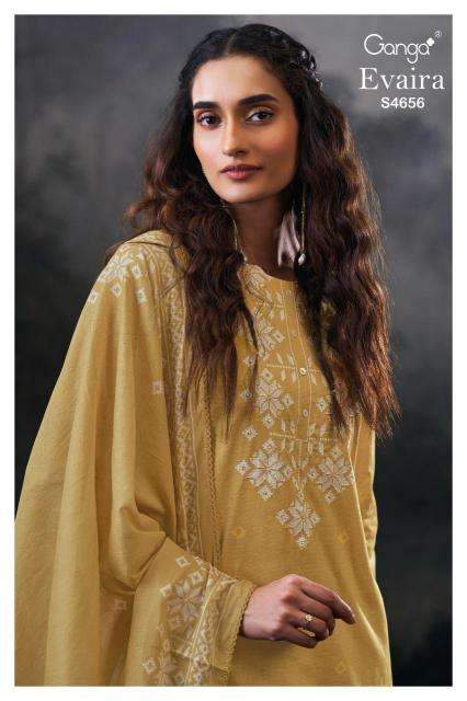 Ganga evaira 4656 Dress material suppliers in Vadodara