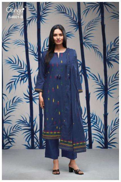 Ganga fariqa 4601 Dress materials market in Ahmedabad