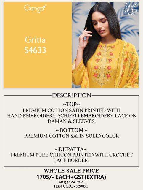 Ganga gritta 4633 Vadodara dress material market