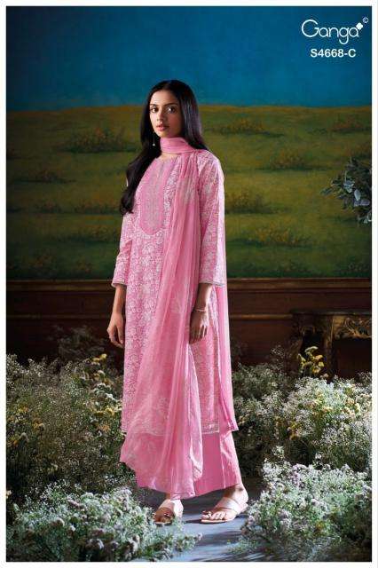 Ganga iraisha 4668 Wholesale dress materials in Vadodara