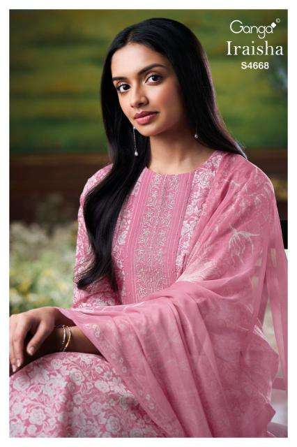 Ganga iraisha 4668 Wholesale dress materials in Vadodara