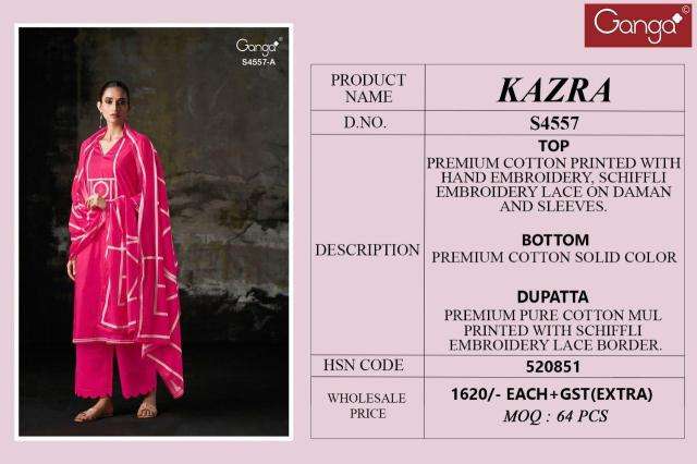 Ganga kazra 4557 Dress materials online