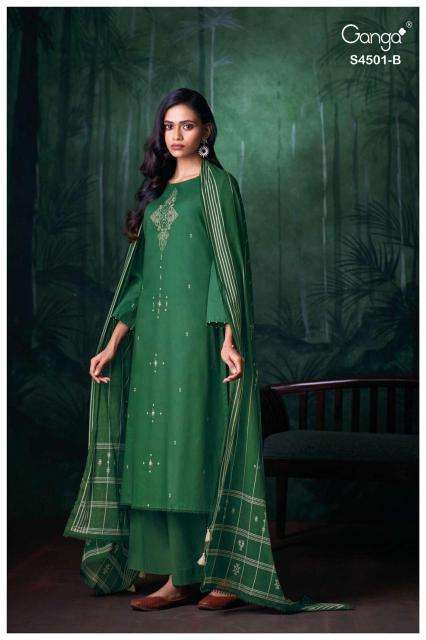 Ganga kruzie 4501 Wholesale dress materials in Chennai