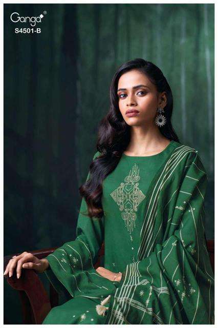 Ganga kruzie 4501 Wholesale dress materials in Chennai