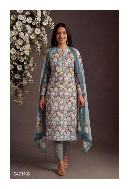 Ganga layla 4717 Dress material suppliers in Gujarat