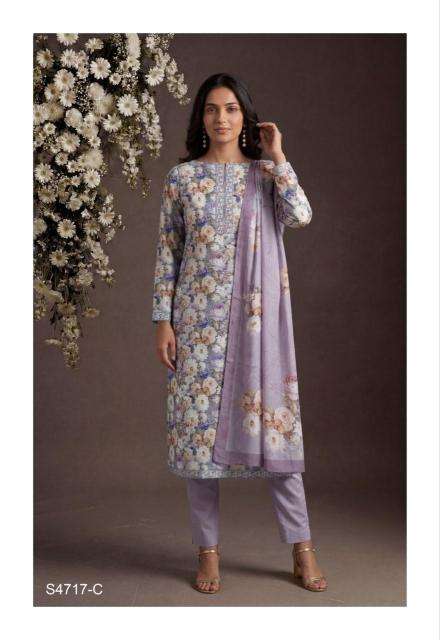 Ganga layla 4717 Dress material suppliers in Gujarat