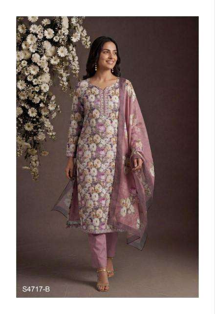 Ganga layla 4717 Dress material suppliers in Gujarat
