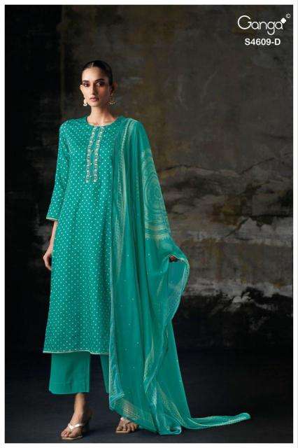 Ganga neliya 4609 Party wear dress materials in Chennai