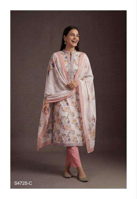 Ganga zahra 4725 Cotton dress materials wholesale in Gujarat