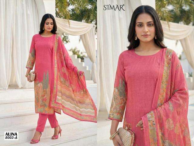 Glossy simar alina Wholesale dress materials manufacturers in ahmedabad