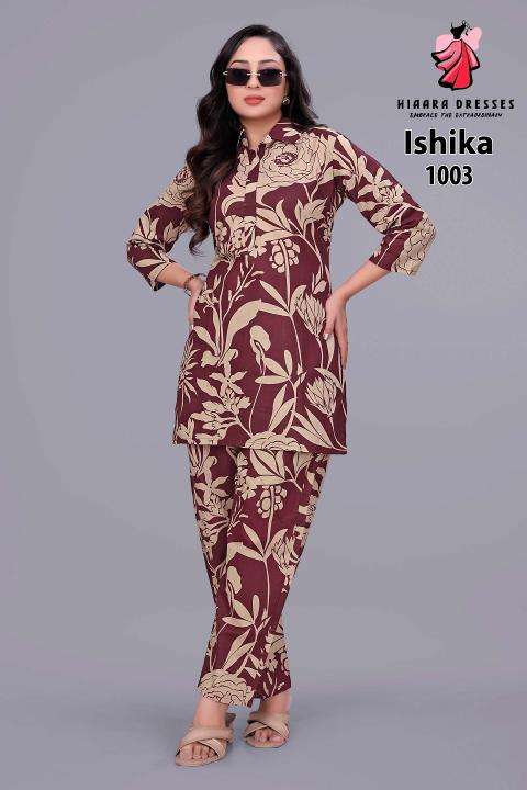 Hiaara ishika vol-1 coord set Kurti manufacturers in Hyderabad