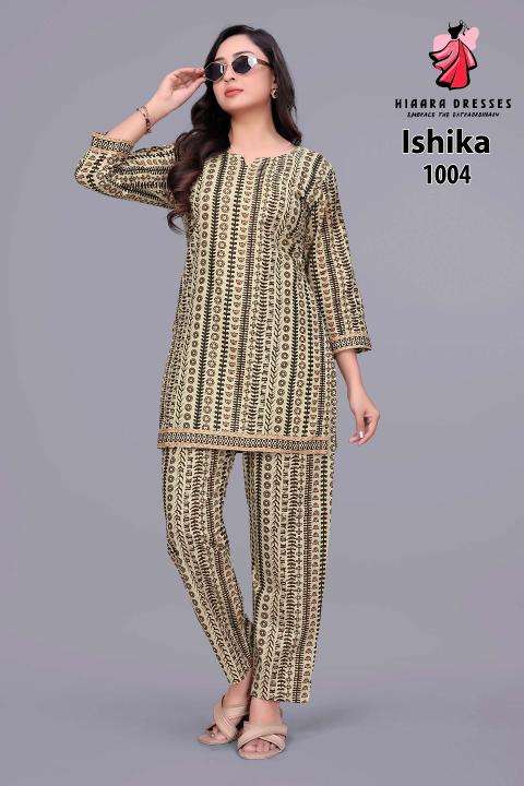 Hiaara ishika vol-1 coord set Kurti manufacturers in Hyderabad