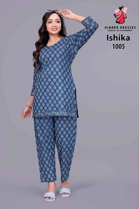 Hiaara ishika vol-1 coord set Kurti manufacturers in Hyderabad