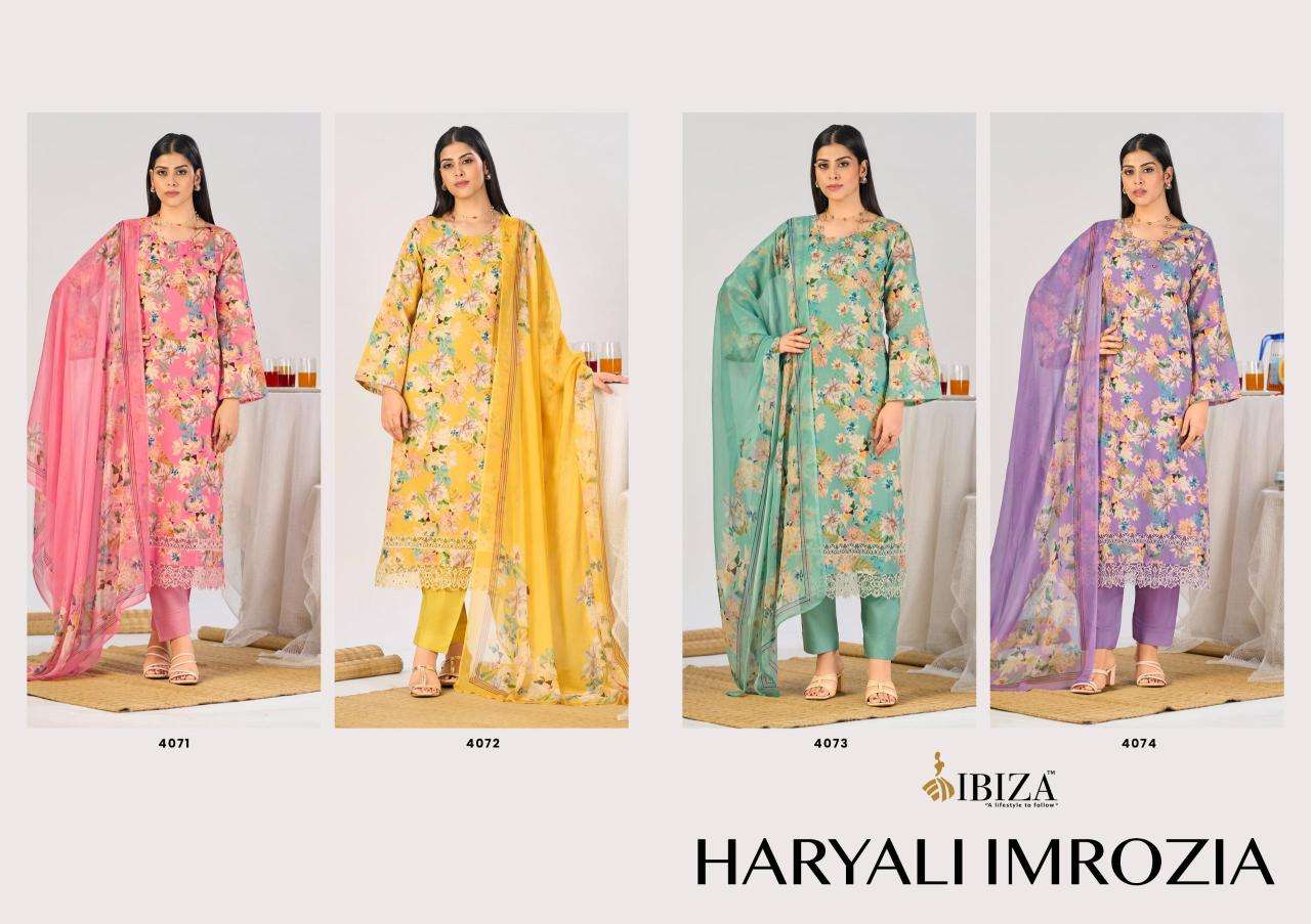 Ibiza haryali imrozia Dress material suppliers in Jaipur