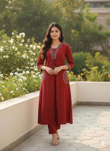 Jaipuri flaired coord set Kurti manufacturers in Surat