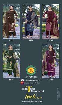 Jt imli vol-5 Dress materials wholesale market