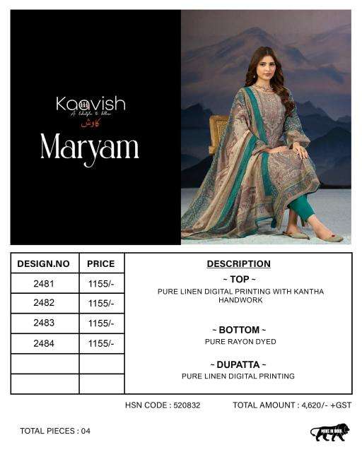 Kaavish maryam Mumbai dress material market