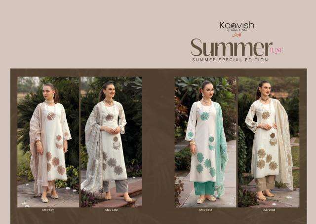 Kaavish summer-luxe cotton Dress materials manufacturers in Hyderabad