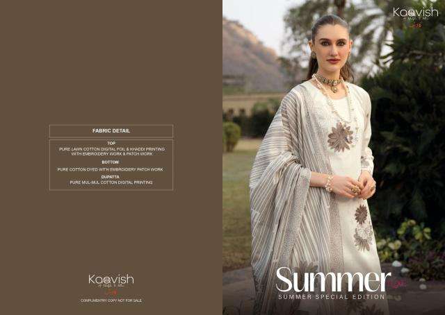 Kaavish summer-luxe cotton Dress materials manufacturers in Hyderabad