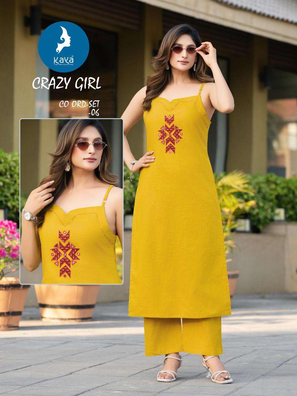 Kaya crazy girl coord set Wholesale kurti suppliers in Kolkata