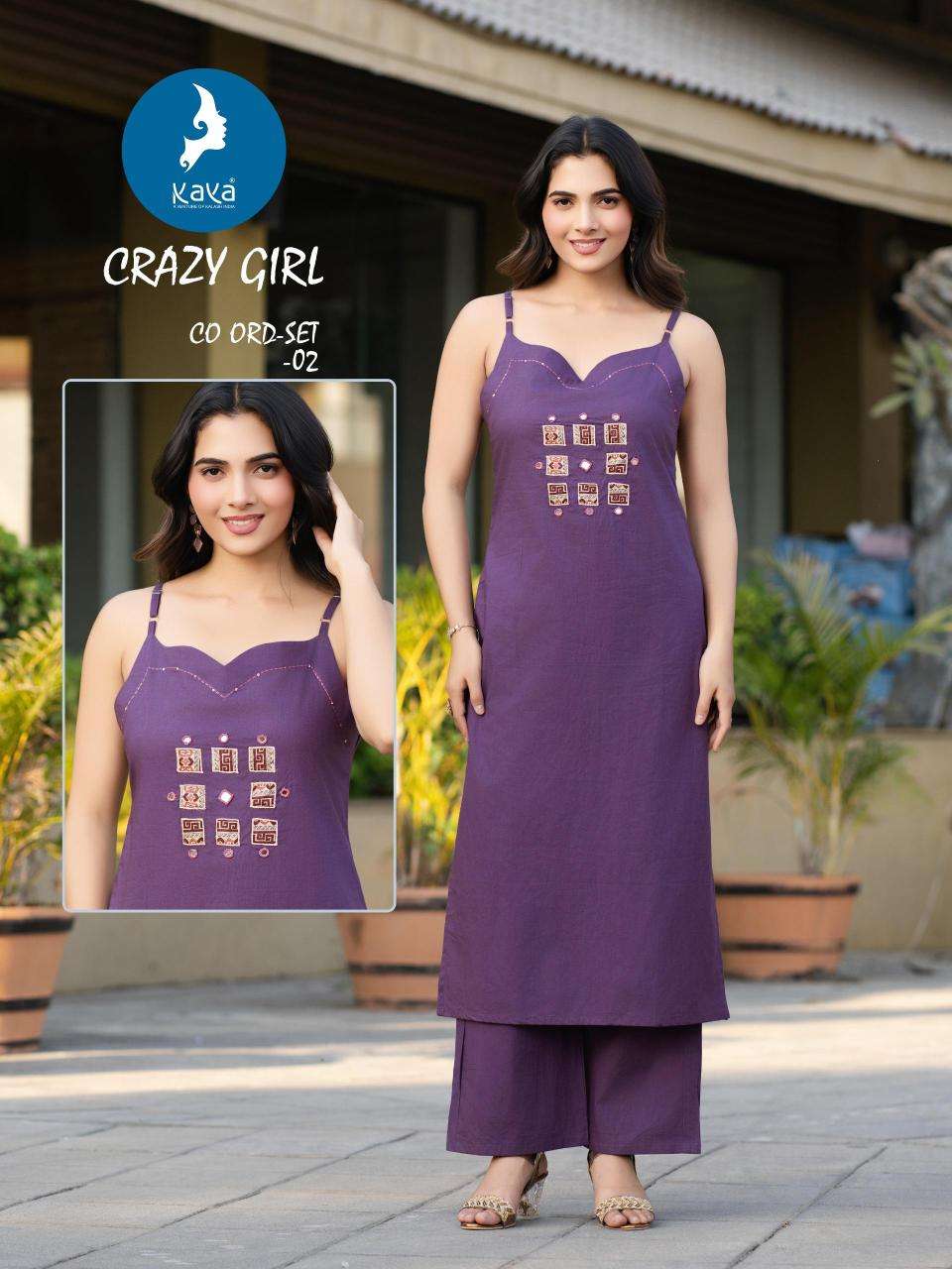 Kaya crazy girl coord set Wholesale kurti suppliers in Kolkata