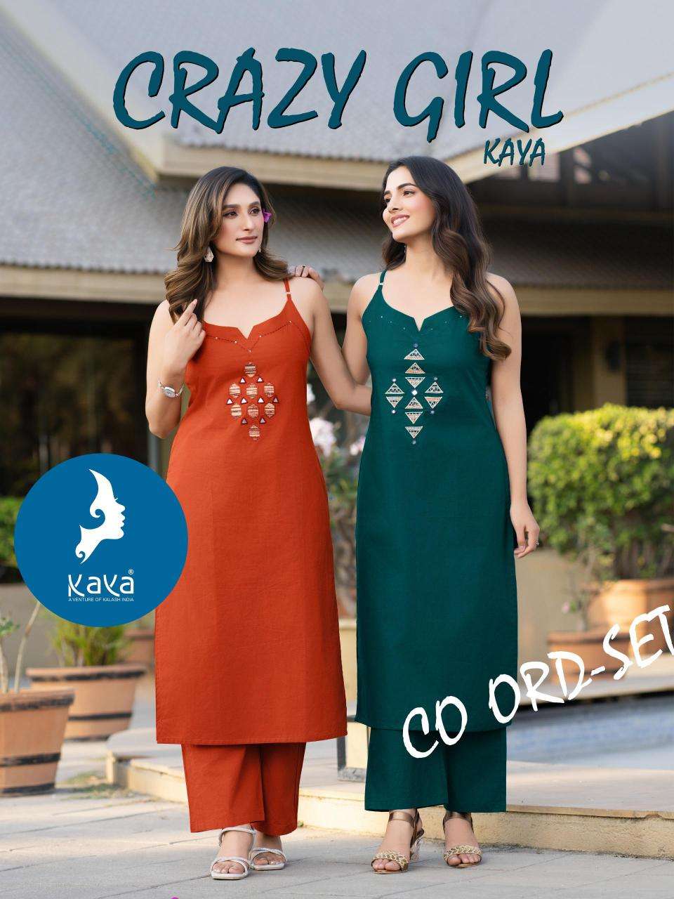 Kaya crazy girl coord set Wholesale kurti suppliers in Kolkata