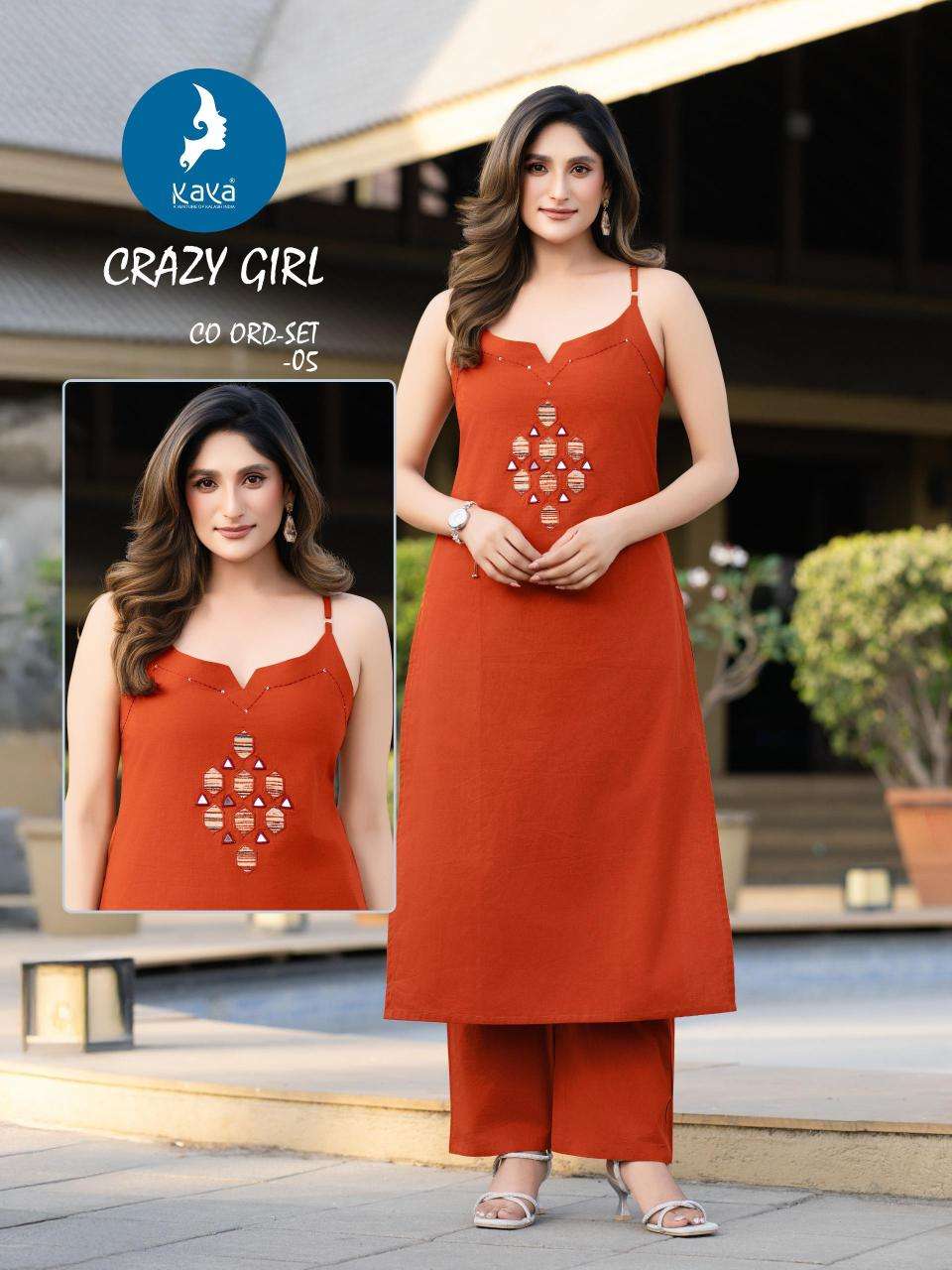 Kaya crazy girl coord set Wholesale kurti suppliers in Kolkata