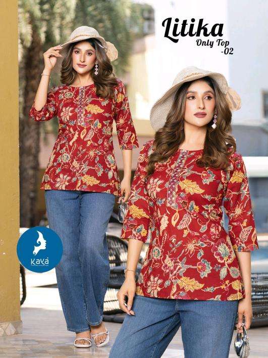 Kaya litika short top Kurti wholesalers in Chandni Chowk