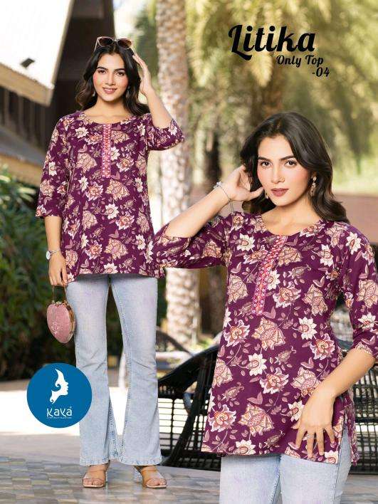Kaya litika short top Kurti wholesalers in Chandni Chowk