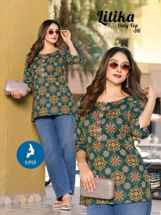 Kaya litika short top Kurti wholesalers in Chandni Chowk
