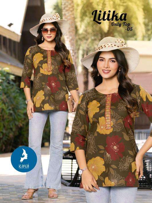 Kaya litika short top Kurti wholesalers in Chandni Chowk