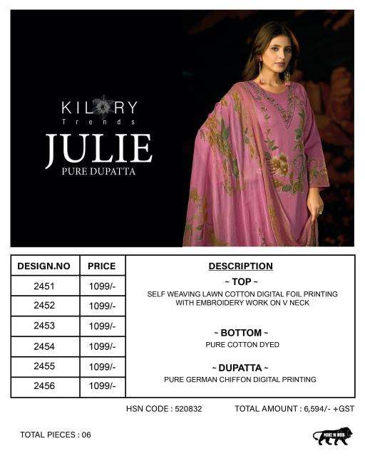 Kilory julie Dress materials wholesale market in delhi