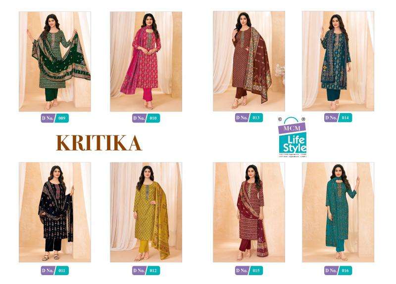 Mcm kartika jam satin work vol-1 Dress materials online Pune