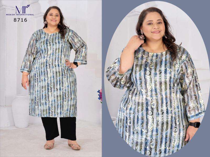 Moksh international plus size nitya vol-1 kurti market in India