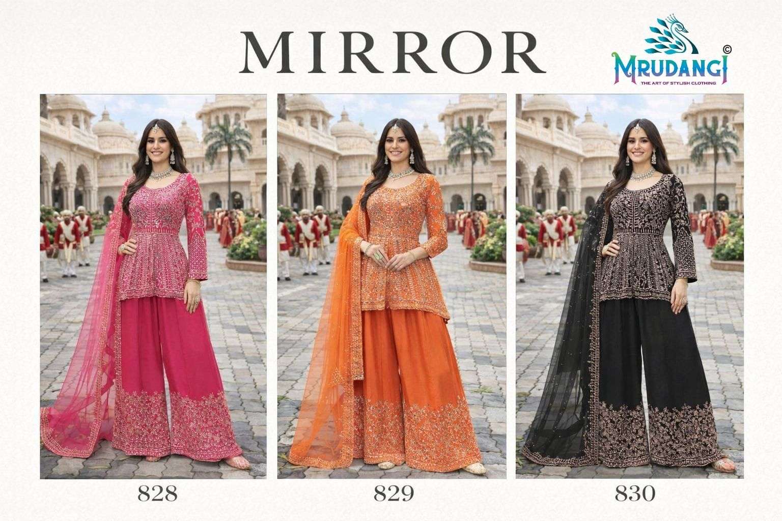 Mrudangi Mirror Designer salwar Kameez manufacturers in Mumbai