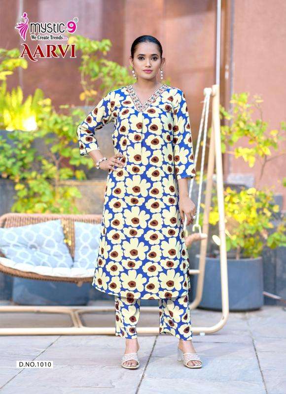 Mystic9 aarvi vol 1 coord set Kurti market in Kolkata