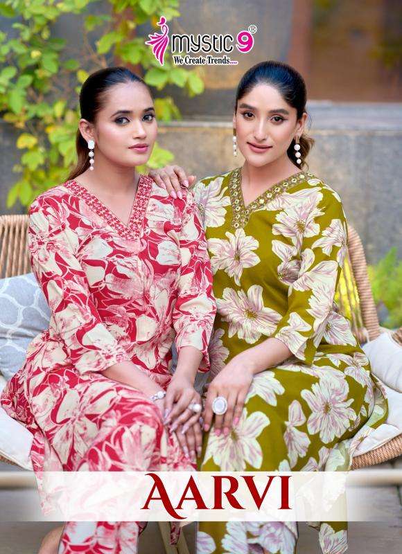 Mystic9 aarvi vol 1 coord set Kurti market in Kolkata