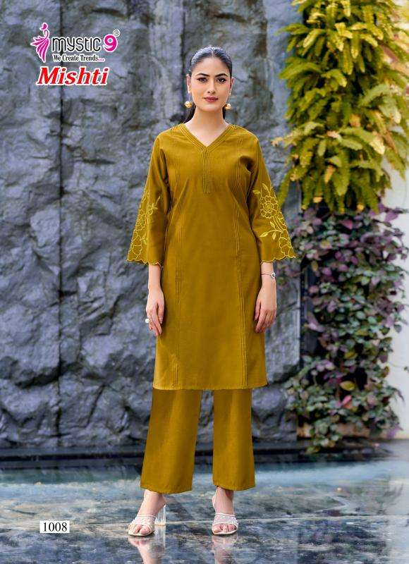 Mystic9 mishti vol 1 coord set Wholesale kurti suppliers in Kolkata