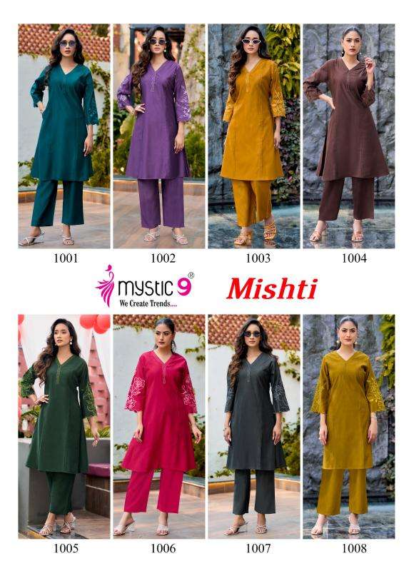Mystic9 mishti vol 1 coord set Wholesale kurti suppliers in Kolkata