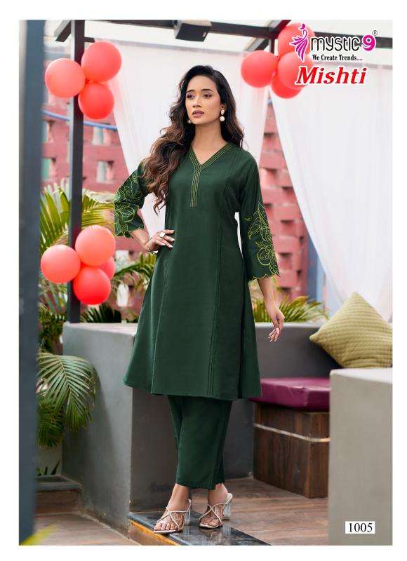 Mystic9 mishti vol 1 coord set Wholesale kurti suppliers in Kolkata