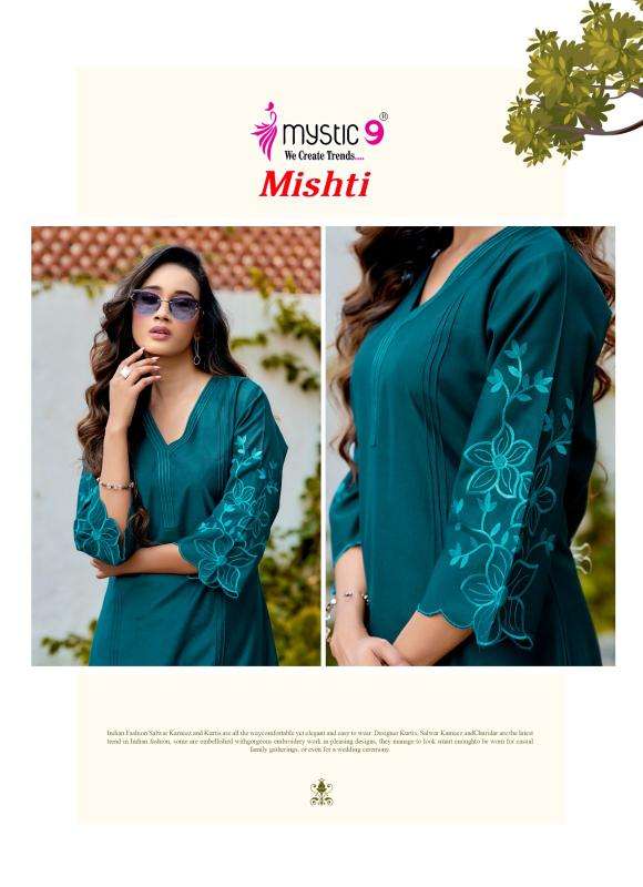 Mystic9 mishti vol 1 coord set Wholesale kurti suppliers in Kolkata