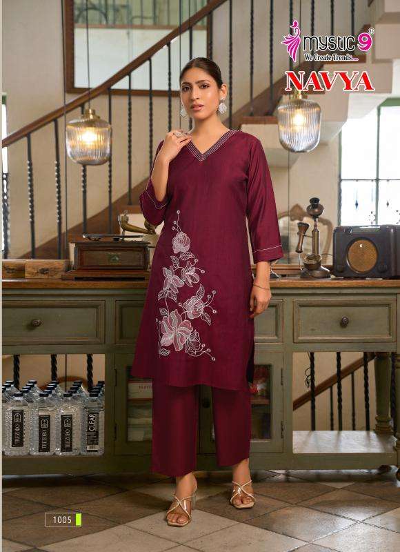 Mystic9 navya vol 1 coord set Kurti manufacturers in Kolkata