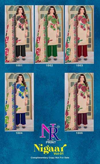 Nr nemi nigaar vol-1 dress material market in surat