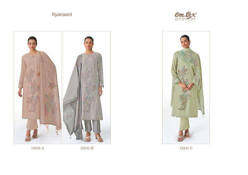 Omtex kyaraani ikat Affordable dress materials in delhi