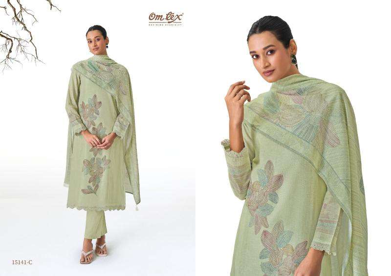 Omtex kyaraani ikat Affordable dress materials in delhi